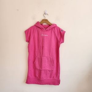 CHAMPION dress hoodie size youth L pink color with pockets
